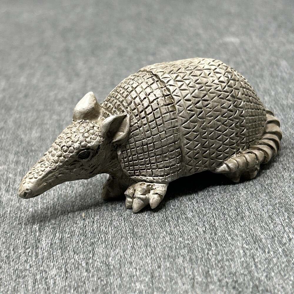 Vintage Armadillo Fridge Magnet Southwestern Pottery Animal Unique Art Figurine